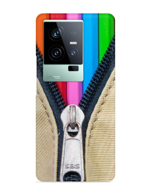 Zip In Color Snap Case for Iqoo 11 (5G) Zapvi