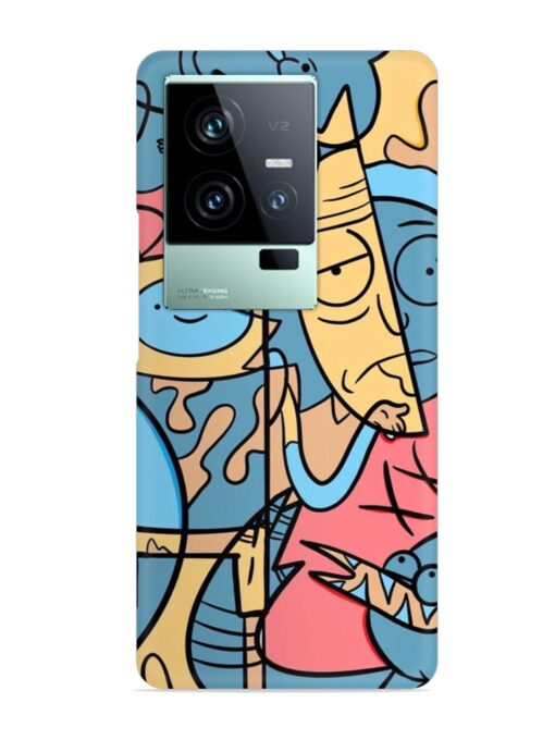 Silly Face Doodle Snap Case for Iqoo 11 (5G) Zapvi