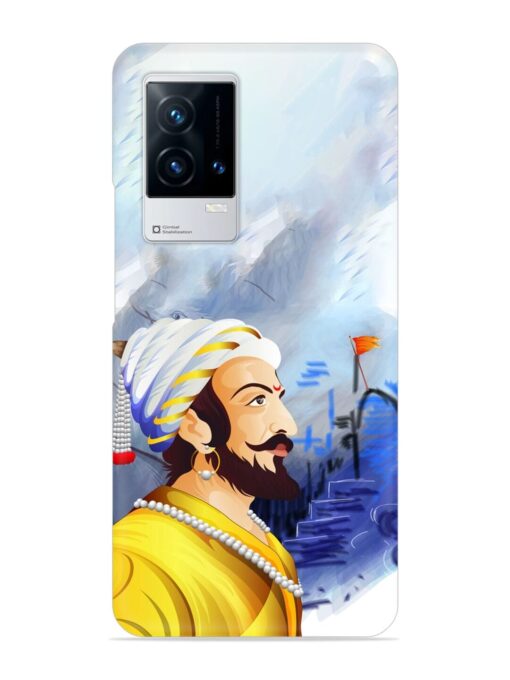 Shivaji Maharaj Color Paint Art Snap Case for Iqoo 9 (5G) Zapvi