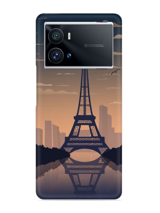 France Paris Eiffel Tower Gradient Snap Case for Iqoo 9 Pro Zapvi
