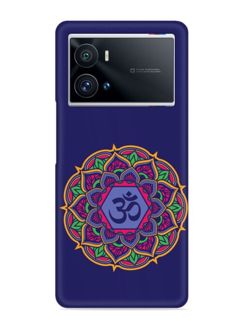 Om Mandala Art Blue Snap Case for Iqoo 9 Pro Zapvi