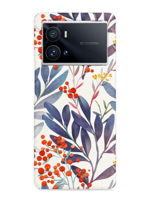 Seamless Floral Pattern Snap Case for Iqoo 9 Pro Zapvi