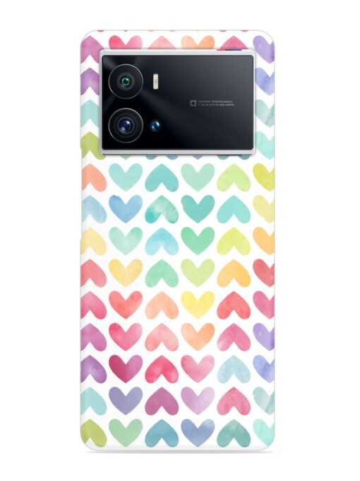 Seamless Colorful Watercolor Snap Case for Iqoo 9 Pro Zapvi