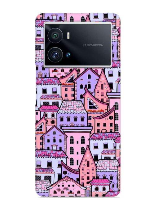 Seamless Pattern Houses Snap Case for Iqoo 9 Pro Zapvi