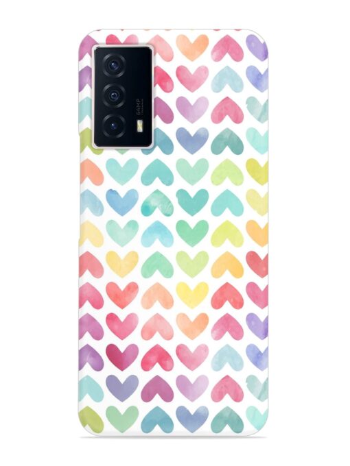 Seamless Colorful Watercolor Snap Case for Iqoo Z5 (5G) Zapvi