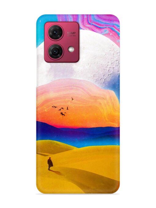 Sandy Desert Snap Case for Motorola Moto G84 (5G) Zapvi