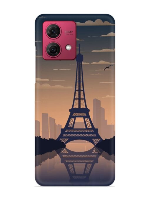 France Paris Eiffel Tower Gradient Snap Case for Motorola Moto G84 (5G) Zapvi