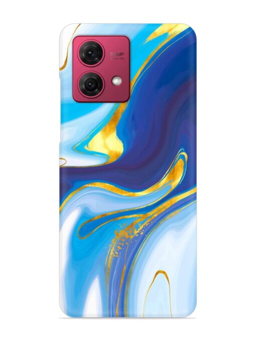 Watercolor Background With Golden Foil Snap Case for Motorola Moto G84 (5G) Zapvi