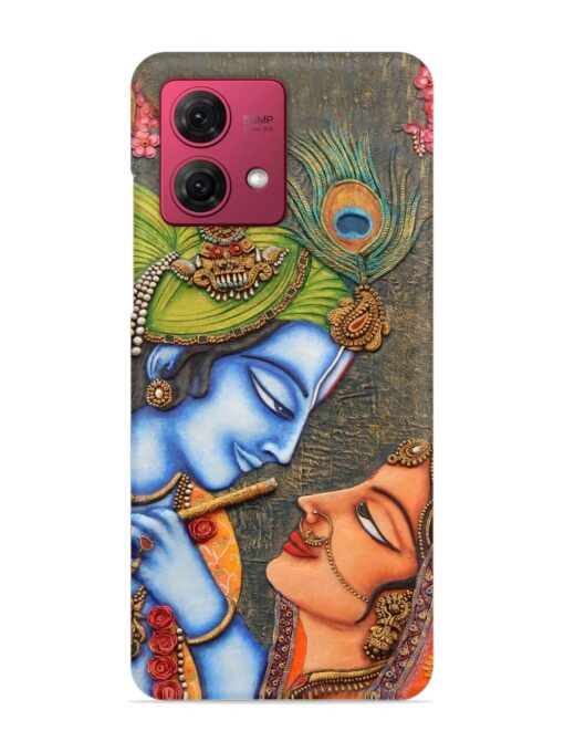 Lord Radha Krishna Flute Art Snap Case for Motorola Moto G84 (5G) Zapvi