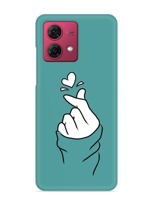Korean Heart Sign Art Snap Case for Motorola Moto G84 (5G) Zapvi