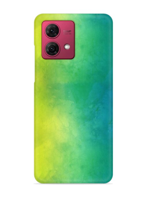 Yellow Green Gradient Snap Case for Motorola Moto G84 (5G) Zapvi