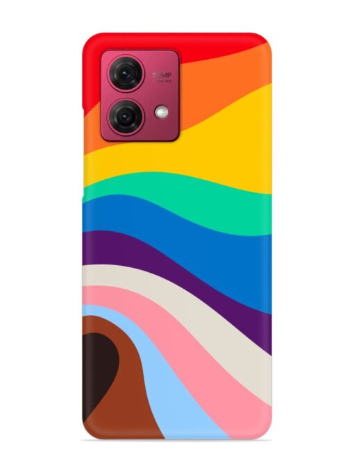 Minimal Pride Art Snap Case for Motorola Moto G84 (5G) Zapvi