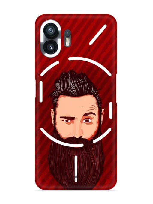 Beardo Man Snap Case for Nothing Phone 2 Zapvi