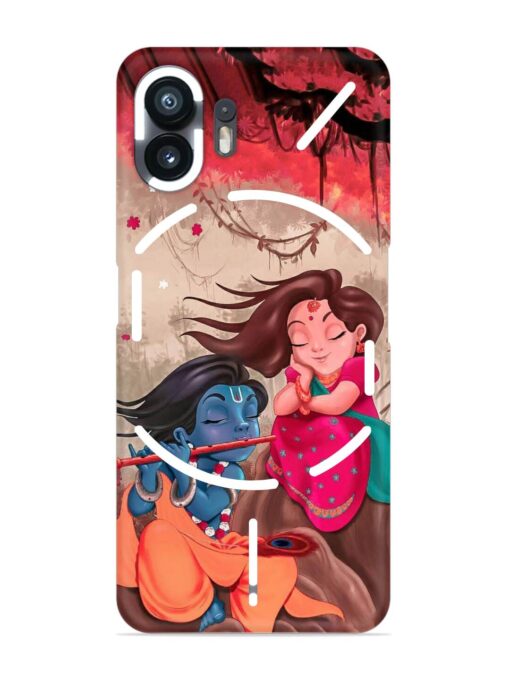 Radhe Krishna Water Art Snap Case for Nothing Phone 2 Zapvi