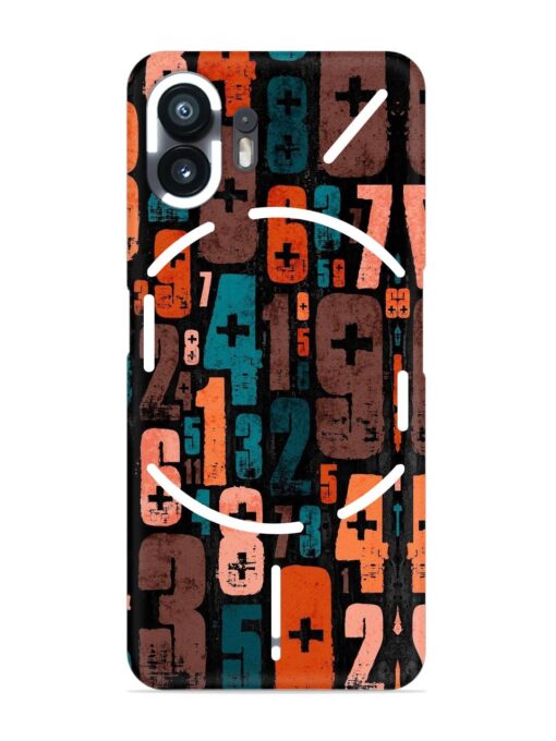 0 To 9 Art Snap Case for Nothing Phone 2 Zapvi