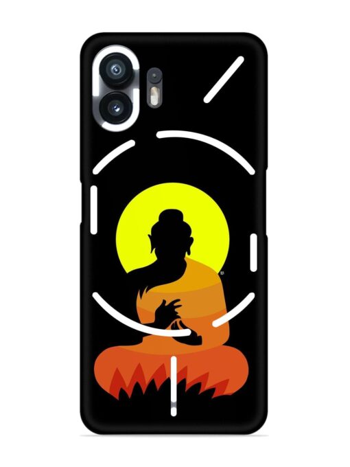 Buddha Art Black Snap Case for Nothing Phone 2 Zapvi