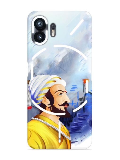 Shivaji Maharaj Color Paint Art Snap Case for Nothing Phone 2 Zapvi