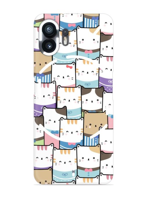 Cute Adorable Cat Snap Case for Nothing Phone 2 Zapvi
