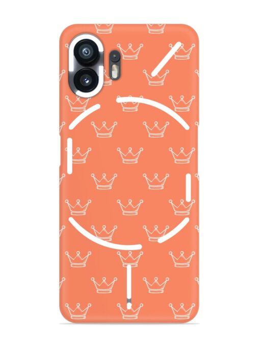Hand Drawn Crown Snap Case for Nothing Phone 2 Zapvi