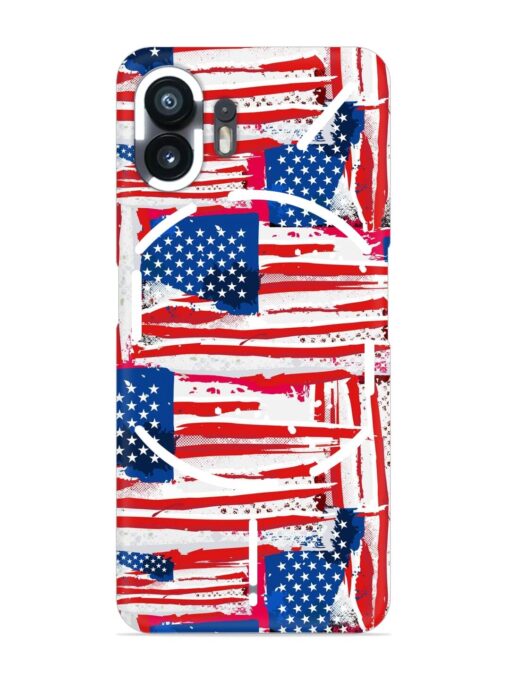 Usa Flag Seamless Snap Case for Nothing Phone 2 Zapvi