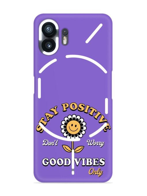 Retro Positive Flower Snap Case for Nothing Phone 2 Zapvi