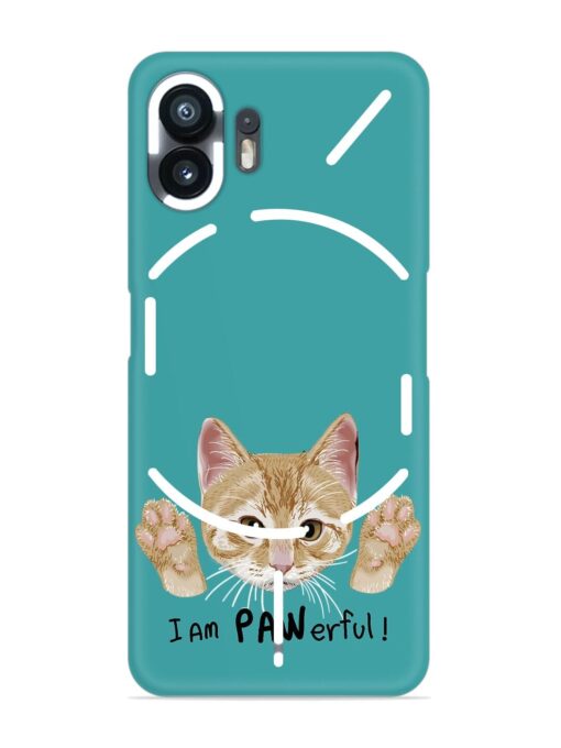 Typography Slogan Cat Snap Case for Nothing Phone 2 Zapvi