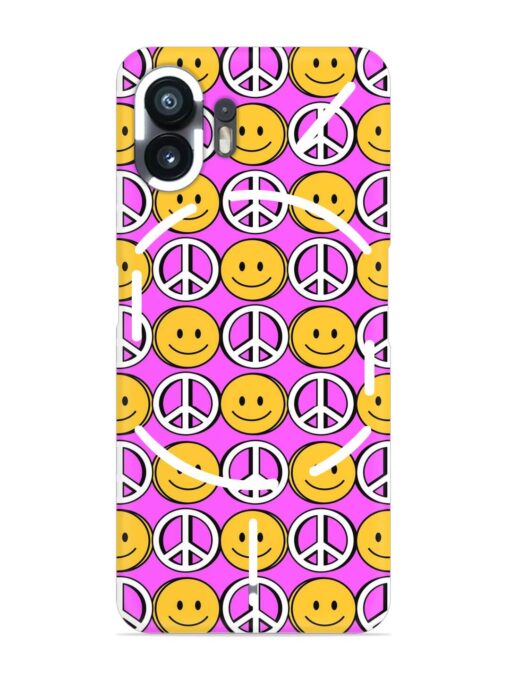 Smiley Face Peace Snap Case for Nothing Phone 2 Zapvi