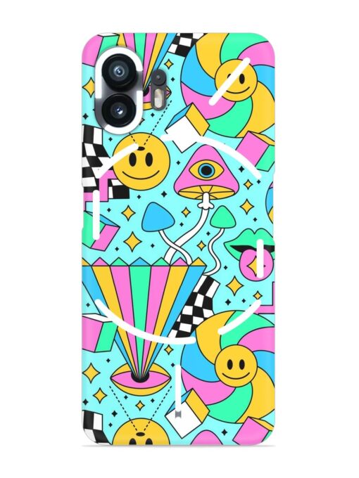 Trippy Rainbow 60S Snap Case for Nothing Phone 2 Zapvi