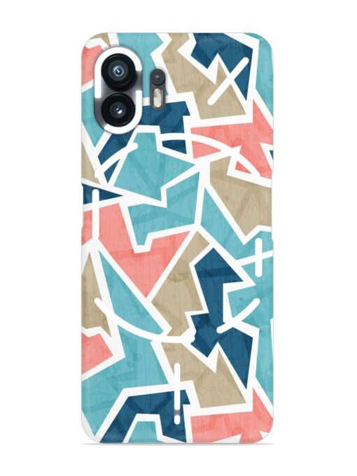 Vintage Geometric Triangle Snap Case for Nothing Phone 2 Zapvi