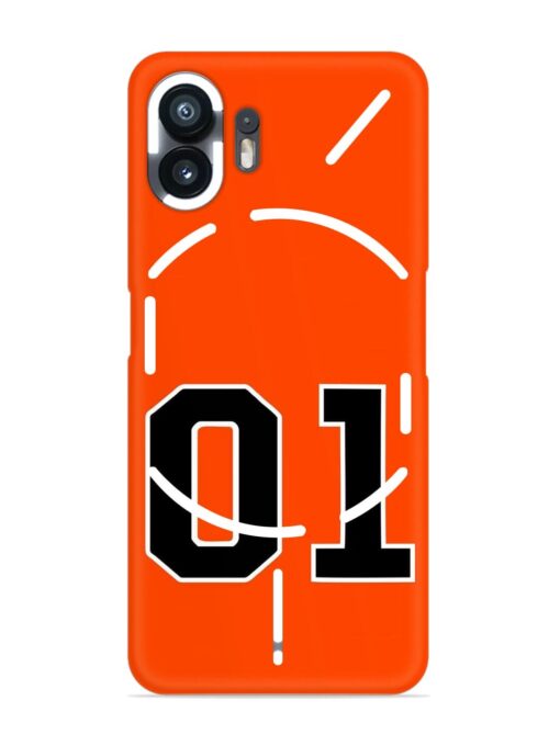 01 Number Snap Case for Nothing Phone 2 Zapvi