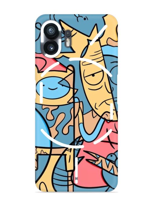 Silly Face Doodle Snap Case for Nothing Phone 2 Zapvi