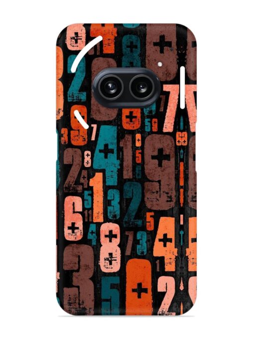 0 To 9 Art Snap Case for Nothing Phone 2A Zapvi