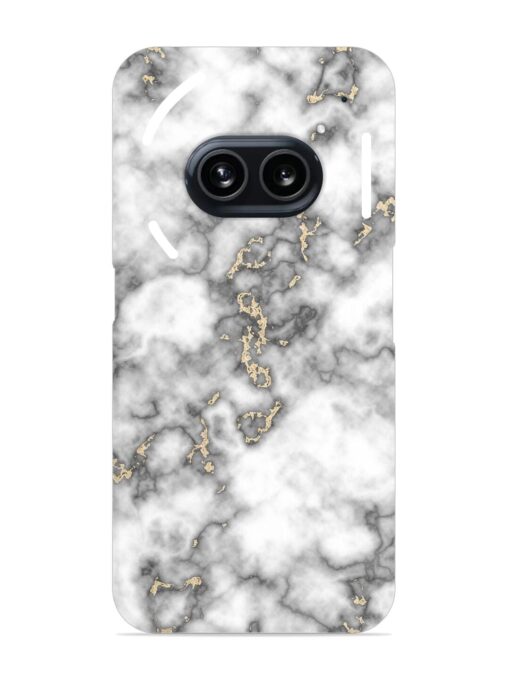 Gray And Gold Marble Snap Case for Nothing Phone 2A Zapvi