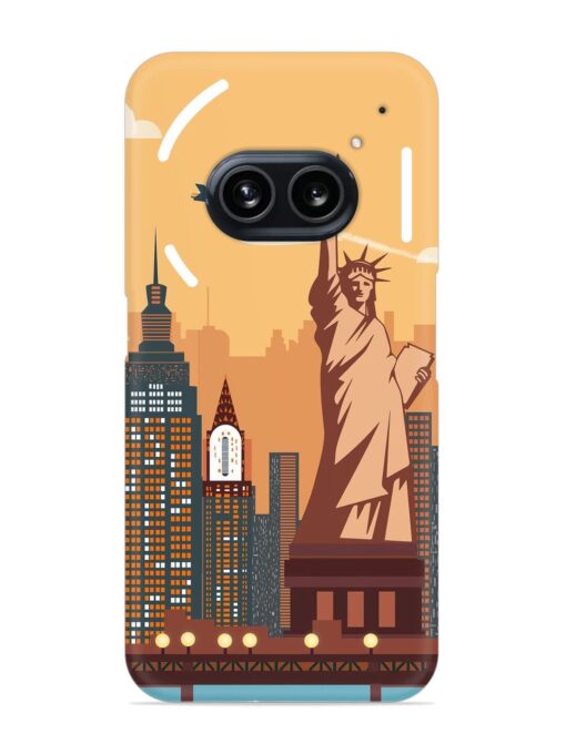 New York Statue Of Liberty Architectural Scenery Snap Case for Nothing Phone 2A Zapvi