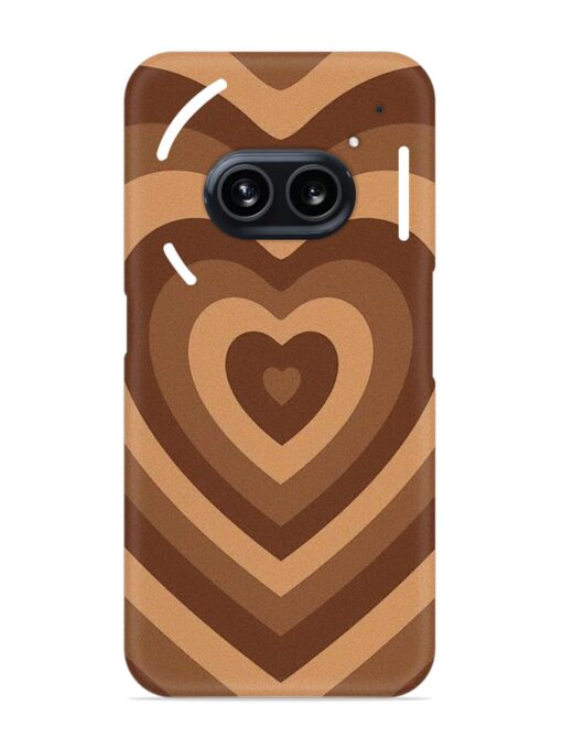 Brown Heart Snap Case for Nothing Phone 2A Zapvi