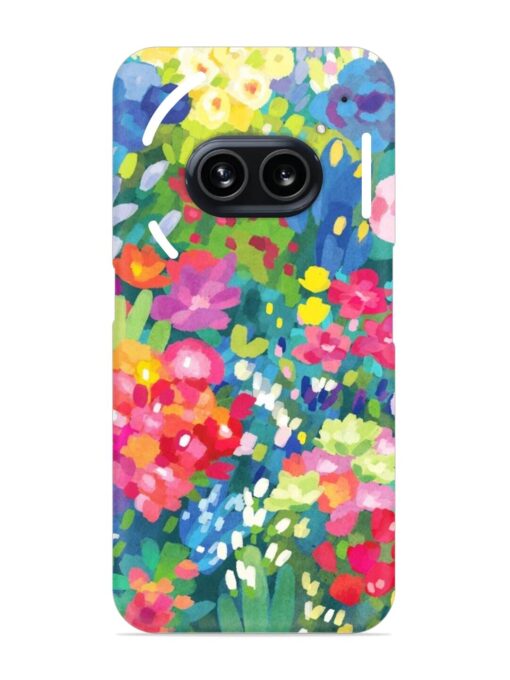 Watercolor Flower Art Snap Case for Nothing Phone 2A Zapvi