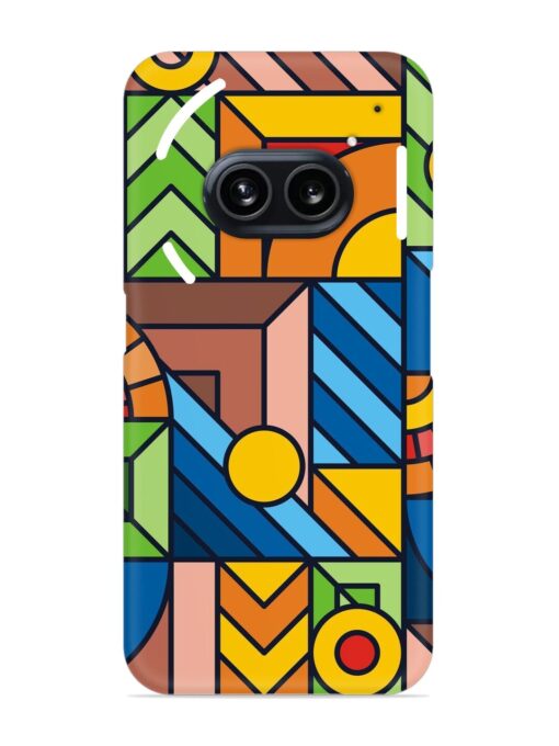 Colorful Geometric Snap Case for Nothing Phone 2A Zapvi