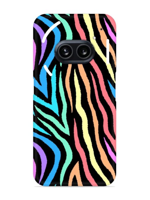 Colorful Abstract Zebra Snap Case for Nothing Phone 2A Zapvi