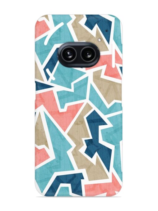 Vintage Geometric Triangle Snap Case for Nothing Phone 2A Zapvi
