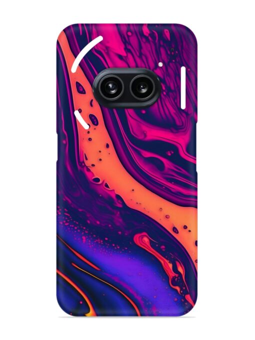 Fluid Blue Pink Art Snap Case for Nothing Phone 2A Zapvi