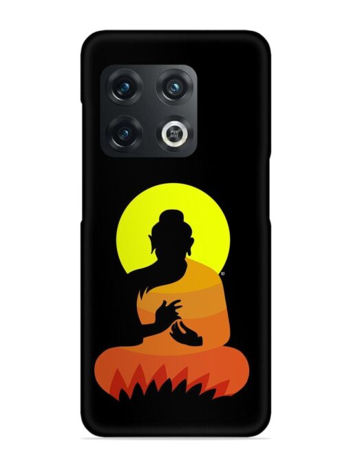 Buddha Art Black Snap Case for Oneplus 10 Pro (5G) Zapvi