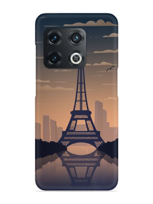 France Paris Eiffel Tower Gradient Snap Case for Oneplus 10 Pro (5G) Zapvi