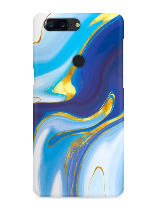 Watercolor Background With Golden Foil Snap Case for Oneplus 5T Zapvi