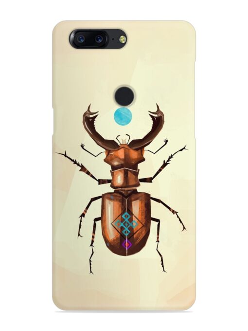 Stag Beetle Vector Snap Case for Oneplus 5T Zapvi