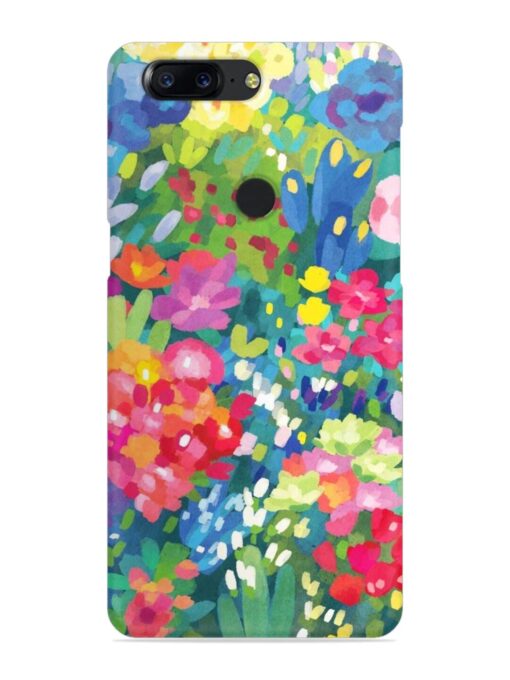 Watercolor Flower Art Snap Case for Oneplus 5T Zapvi