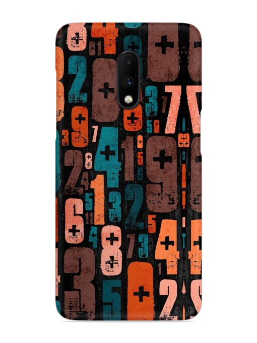 0 To 9 Art Snap Case for Oneplus 7 Zapvi