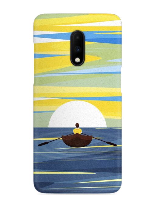 Rowing Person Ferry Paddle Snap Case for Oneplus 7 Zapvi