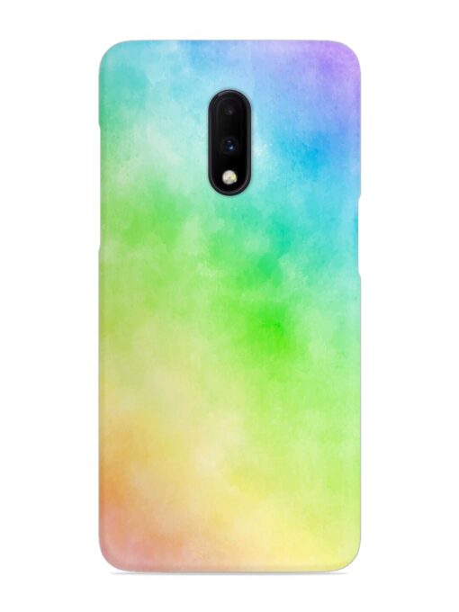 Watercolor Mixture Snap Case for Oneplus 7 Zapvi
