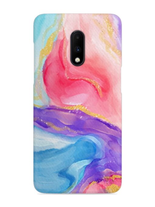 Watercolor Gradient Snap Case for Oneplus 7 Zapvi
