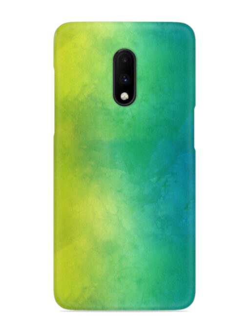Yellow Green Gradient Snap Case for Oneplus 7 Zapvi